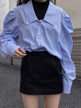 シャツ ブラウスを使った 手作りスカート の人気ファッションコーディネート Wear