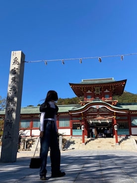 「Dr. Martens（ドクターマーチン）のDr.ﾏｰﾁﾝ　1460　8ホール（ブーツ）」を使った、nさん（レディース・157cm）の冬コーディネート