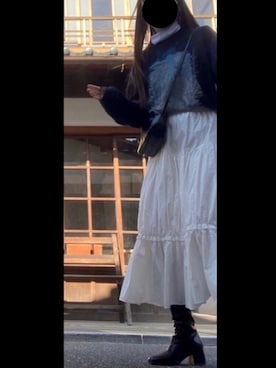 「CULT（カルト）のアイテム」を使った、nさん（レディース・157cm）の冬コーディネート