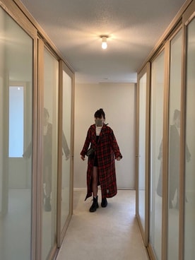 「Dr. Martens（ドクターマーチン）のDr.ﾏｰﾁﾝ　1460　8ホール（ブーツ）」を使った、nさん（レディース・157cm）の冬コーディネート