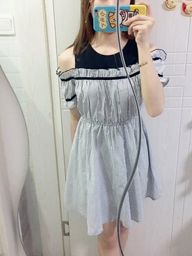 「cache cache（カシュ カシュ）のアイテム（ワンピース/ドレス）」を使った、Hahahahaさん（レディース・160cm）の夏コーディネート