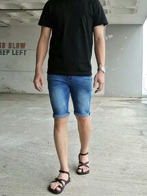 Graphiteclothing | Acid Washed Denim Bermuda

(デニムパンツ)