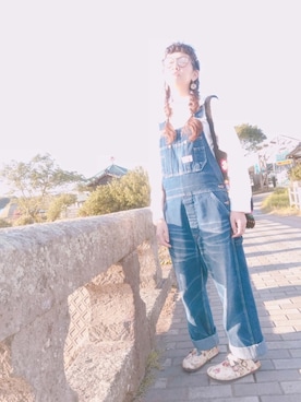 「wearhalloween2017」｜「アイテム（オールインワン・サロペット）」を使った、ぱげ☆＊*さん（レディース・162cm）の秋コーディネート