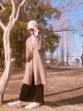 「ラベンダー」｜ぱげ☆＊*さん（レディース・162cm）の冬コーディネート