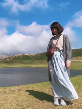 「RED Profile（レッドプロフィール）のアイテム」を使った、ぱげ☆＊*さん（レディース・162cm）の春コーディネート