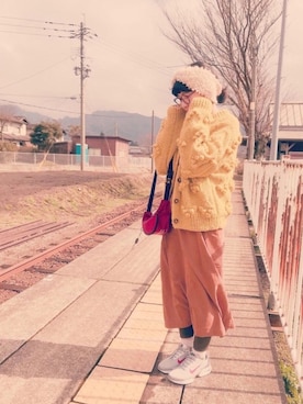 「レイヤードstyle」｜「アイテム（その他）」を使った、ぱげ☆＊*さん（レディース・162cm）の冬コーディネート