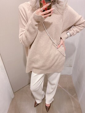 「カシミアニット」｜kyokoさん（レディース・164cm）の冬コーディネート
