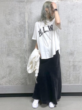 「DouDou（ドゥドゥ）のアイテム（ブルゾン）」を使った、kyokoさん（レディース・164cm）の春コーディネート