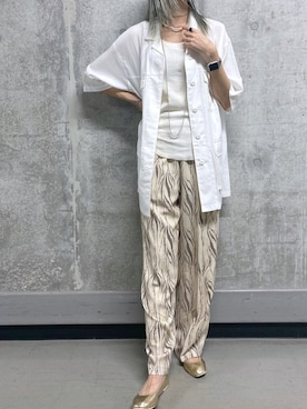 「DouDou（ドゥドゥ）のアイテム（ブルゾン）」を使った、kyokoさん（レディース・164cm）の春コーディネート