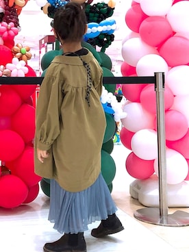 「アイテム（ブーツ）」を使った、chreoさん（キッズ・120cm）の冬コーディネート