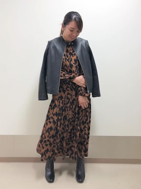 「NANO universe（ナノユニバース）のアイテム（ブルゾン）」を使った、nano・universe セレオ八王子 Womensさん（レディース・160cm）の秋コーディネート