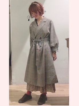 「ガラガラコーデ」｜みんさん（レディース・161cm）の秋コーディネート