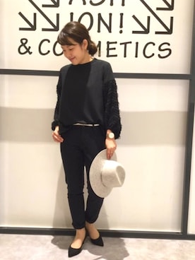 「Moname（モナーム）のアイテム」を使った、まつお(⍢)さん（レディース・158cm）の秋コーディネート