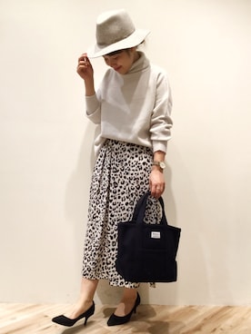 「ORCIVAL（オーシバル）のアイテム（バッグ）」を使った、まつお(⍢)さん（レディース・158cm）の秋コーディネート