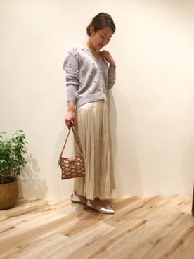 「story.（ストーリー）のアイテム」を使った、まつお(⍢)さん（レディース・158cm）の春コーディネート