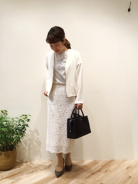 「FIORELLI（フィオレッリ）のアイテム（バッグ）」を使った、まつお(⍢)さん（レディース・158cm）の春コーディネート