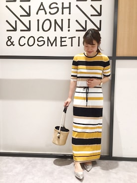 「arron（アローン）のアイテム」を使った、まつお(⍢)さん（レディース・158cm）の春コーディネート