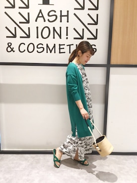 「arron（アローン）のアイテム」を使った、まつお(⍢)さん（レディース・158cm）の春コーディネート