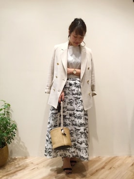 「arron（アローン）のアイテム」を使った、まつお(⍢)さん（レディース・158cm）の春コーディネート