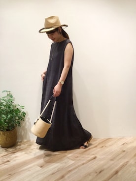 「arron（アローン）のアイテム」を使った、まつお(⍢)さん（レディース・158cm）の春コーディネート