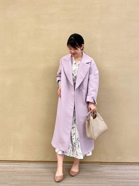 「ペールトーン」｜「アイテム（その他アウター）」を使った、まつお(⍢)さん（レディース・158cm）の春コーディネート