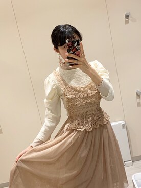 「Lattice（Lattice）のアイテム（アクセサリー）」を使った、ざわわんさん（レディース・162cm）の春コーディネート