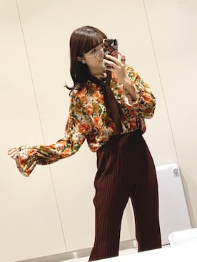 「Lattice（Lattice）のアイテム（アクセサリー）」を使った、ざわわんさん（レディース・162cm）の秋コーディネート