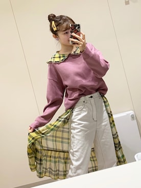 「UNIQLO（ユニクロ）のアイテム（スウェット）」を使った、ざわわんさん（レディース・162cm）の秋コーディネート