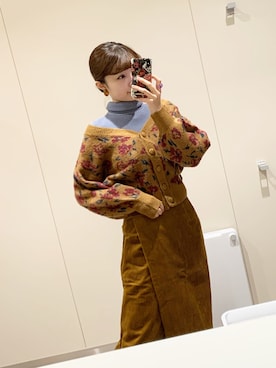 「NICE CLAUP（ナイスクラップ）のアイテム」を使った、ざわわんさん（レディース・162cm）の冬コーディネート