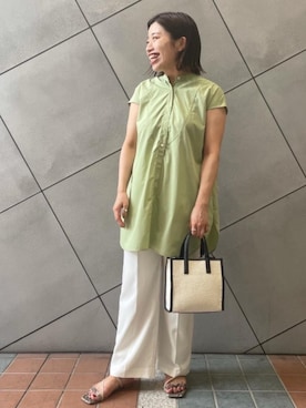 「LAURA DI MAGGIO（ローラディマッジオ）のアイテム」を使った、yamazoe_aさん（レディース・160cm）の夏コーディネート