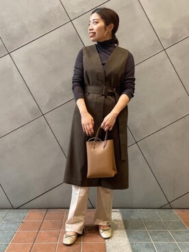 「green label relaxing（グリーンレーベルリラクシング）のアイテム（その他アウター）」を使った、yamazoe_aさん（レディース・160cm）の夏コーディネート