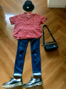 「LOFT（-）のアイテム（トップス）」を使った、かずかさん（レディース・154cm）の春コーディネート