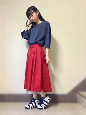 「アイテム（バングル/リストバンド）」を使った、よっこいさん（レディース・160cm・20代）の秋コーディネート