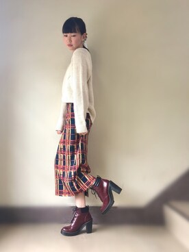 「アイテム（ピアス（両耳用））」を使った、よっこいさん（レディース・160cm・20代）の秋コーディネート