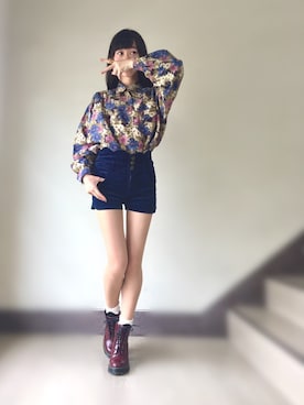 「Bobon21（ボボンニジュウイチ）のアイテム」を使った、よっこいさん（レディース・160cm）の秋コーディネート