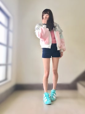 「Bobon21（ボボンニジュウイチ）のアイテム」を使った、よっこいさん（レディース・160cm）の冬コーディネート