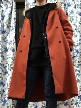 「Lui's（ルイス）のアイテム（トレンチコート）」を使った、takamati7さん（メンズ・168cm）の冬コーディネート