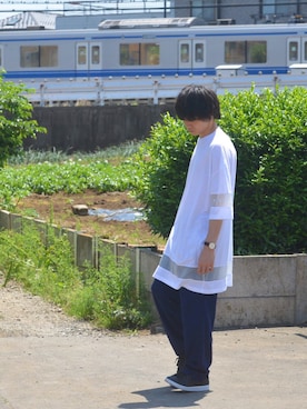 「Odeur（オドゥール）のアイテム」を使った、ゆーむさん（メンズ・168cm）の春コーディネート