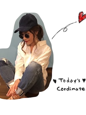 「ミカヅキモモコ（ミカヅキモモコ）のアイテム（ピアス（両耳用））」を使った、maryさん（レディース・163cm）の春コーディネート