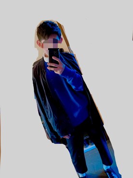 「GAP（ギャップ）のアイテム（MA-1）」を使った、O.K【相互フォロー】さん（メンズ・175cm）の冬コーディネート
