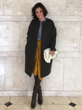 「J'studio（ジェイストゥディオ）のアイテム」を使った、光杉 真理子さん（レディース・168cm）の冬コーディネート