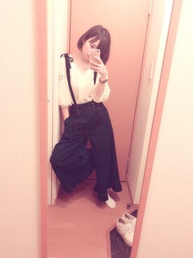 「axes femme（アクシーズファム）のアイテム（スニーカー）」を使った、はまちゃんさん（レディース・158cm）の春コーディネート
