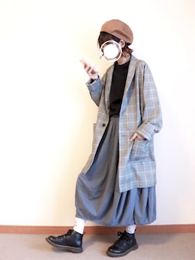 「RAGEBLUE（レイジブルー）のアイテム（その他アウター）」を使った、はまちゃんさん（レディース・158cm）の春コーディネート