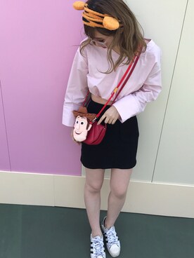 「TDL」｜「アイテム（その他）」を使った、しのさん（レディース・162cm）の春コーディネート