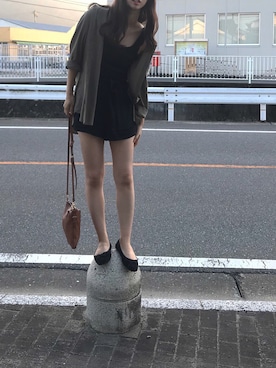 「NANO universe（ナノユニバース）のアイテム（バレエシューズ）」を使った、しのさん（レディース・162cm）の秋コーディネート