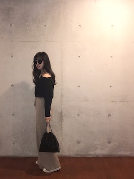 「DRWCYS（ドロシーズ）のアイテム（パンツ）」を使った、しのさん（レディース・162cm）の春コーディネート