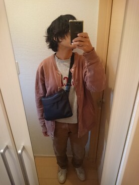 「BEAMS（ビームス）のアイテム（その他アウター）」を使った、munkunonamekujiさん（レディース・162cm）の秋コーディネート
