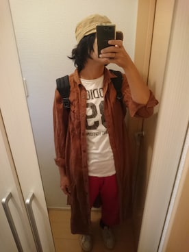 「UNITED ARROWS（ユナイテッドアローズ）のアイテム（シャツワンピース）」を使った、munkunonamekujiさん（レディース・162cm）の秋コーディネート