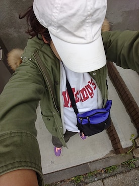 「UNITED ARROWS（ユナイテッドアローズ）のアイテム（モッズコート）」を使った、munkunonamekujiさん（レディース・162cm）の春コーディネート