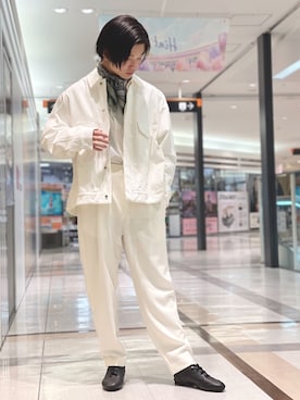 「Lui's（ルイス）のアイテム（デニムジャケット）」を使った、lo0kyo0olさん（メンズ・170cm）の春コーディネート